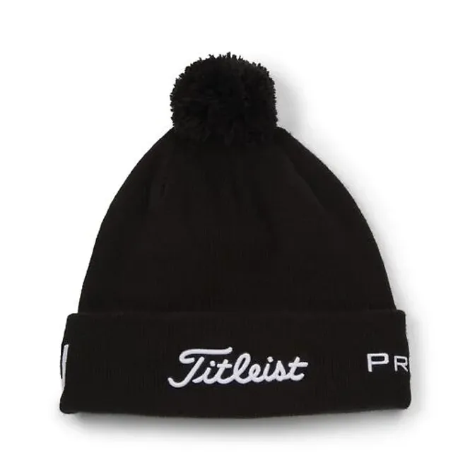 Hovedbilde Titleist Tour Pom Pom Beanie - Black/White
